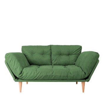 3-Seat Sofa-Bed Nina Daybed - Green GR106 Green