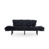 Τριθέσιος Καναπές Κρεβάτι Nitta - Χρώμα Μαύρο - 185x70x85εκ