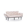 Τριθέσιος Καναπές Κρεβάτι Nitta - Χρώμα Cream - 185x70x85εκ