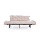 Τριθέσιος Καναπές Κρεβάτι Nitta - Χρώμα Cream - 185x70x85εκ