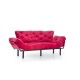 Τριθέσιος Καναπές Κρεβάτι - Nitta Triple - Χρώμα Maroon - 185x70x85εκ Τριθέσιος Καναπές Κρεβάτι - Nitta Triple - Χρώμα Maroon - 185x70x85εκ