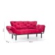Τριθέσιος Καναπές Κρεβάτι - Nitta Triple - Χρώμα Maroon - 185x70x85εκ Τριθέσιος Καναπές Κρεβάτι - Nitta Triple - Χρώμα Maroon - 185x70x85εκ