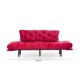 Τριθέσιος Καναπές Κρεβάτι - Nitta Triple - Χρώμα Maroon - 185x70x85εκ Τριθέσιος Καναπές Κρεβάτι - Nitta Triple - Χρώμα Maroon - 185x70x85εκ