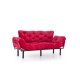 Τριθέσιος Καναπές Κρεβάτι - Nitta Triple - Χρώμα Maroon - 185x70x85εκ Τριθέσιος Καναπές Κρεβάτι - Nitta Triple - Χρώμα Maroon - 185x70x85εκ
