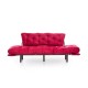 Τριθέσιος Καναπές Κρεβάτι - Nitta Triple - Χρώμα Maroon - 185x70x85εκ Τριθέσιος Καναπές Κρεβάτι - Nitta Triple - Χρώμα Maroon - 185x70x85εκ