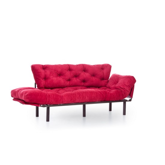 Τριθέσιος Καναπές Κρεβάτι - Nitta Triple - Χρώμα Maroon - 185x70x85εκ Τριθέσιος Καναπές Κρεβάτι - Nitta Triple - Χρώμα Maroon - 185x70x85εκ