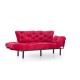Τριθέσιος Καναπές Κρεβάτι - Nitta Triple - Χρώμα Maroon - 185x70x85εκ Τριθέσιος Καναπές Κρεβάτι - Nitta Triple - Χρώμα Maroon - 185x70x85εκ