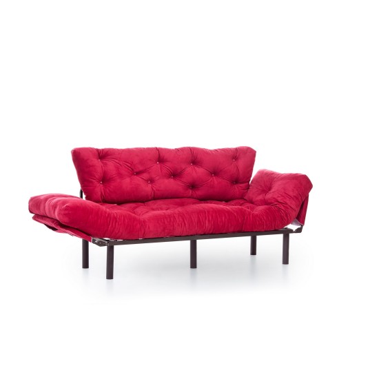 Τριθέσιος Καναπές Κρεβάτι - Nitta Triple - Χρώμα Maroon - 185x70x85εκ Τριθέσιος Καναπές Κρεβάτι - Nitta Triple - Χρώμα Maroon - 185x70x85εκ