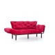 Τριθέσιος Καναπές Κρεβάτι - Nitta Triple - Χρώμα Maroon - 185x70x85εκ Τριθέσιος Καναπές Κρεβάτι - Nitta Triple - Χρώμα Maroon - 185x70x85εκ