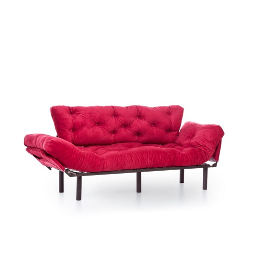 Τριθέσιος Καναπές Κρεβάτι - Nitta Triple - Χρώμα Maroon - 185x70x85εκ Τριθέσιος Καναπές Κρεβάτι - Nitta Triple - Χρώμα Maroon - 185x70x85εκ