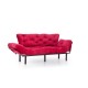 Τριθέσιος Καναπές Κρεβάτι - Nitta Triple - Χρώμα Maroon - 185x70x85εκ Τριθέσιος Καναπές Κρεβάτι - Nitta Triple - Χρώμα Maroon - 185x70x85εκ