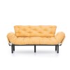 Τριθέσιος Καναπές Κρεβάτι Nitta - Χρώμα Κίτρινο - 185x70x85εκ