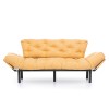 Τριθέσιος Καναπές Κρεβάτι Nitta - Χρώμα Κίτρινο - 185x70x85εκ