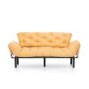 Τριθέσιος Καναπές Κρεβάτι Nitta - Χρώμα Κίτρινο - 185x70x85εκ
