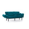 Τριθέσιος Καναπές Κρεβάτι Nitta - Χρώμα Petrol - 185x70x85εκ