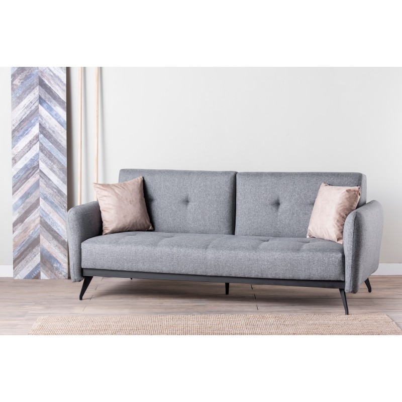 3-Seat Sofa-Bed Ron Sofabed - Grey GR111 Grey