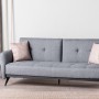 3-Seat Sofa-Bed Ron Sofabed - Grey GR111 Grey