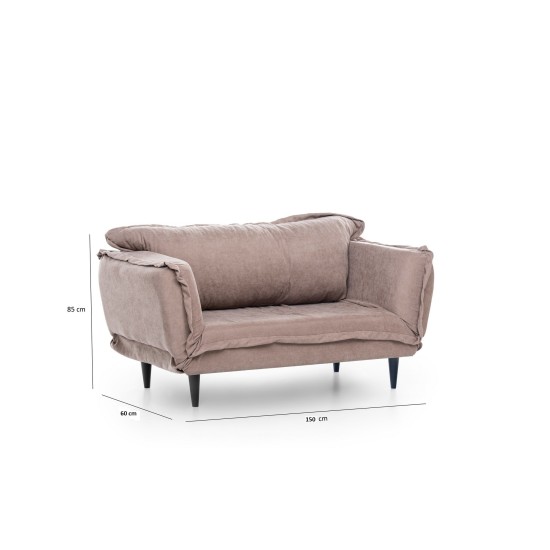 2-Seat Sofa-Bed Vino Daybed - Mink GR121\01 Mink Atelier del Sofa 2-Seat Sofa-Bed Vino Daybed - Mink GR121\01 Mink