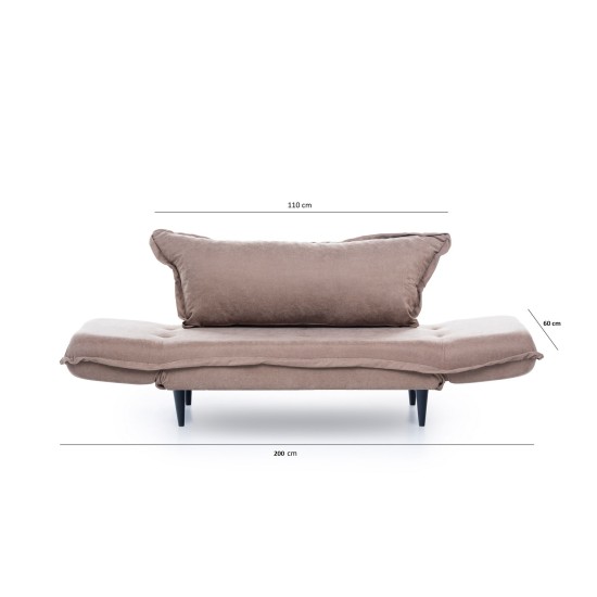 2-Seat Sofa-Bed Vino Daybed - Mink GR121\01 Mink Atelier del Sofa 2-Seat Sofa-Bed Vino Daybed - Mink GR121\01 Mink