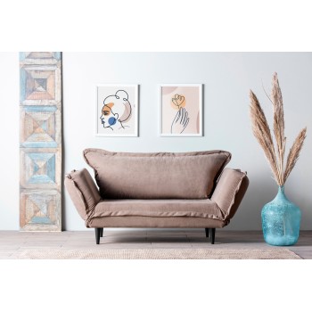 2-Seat Sofa-Bed Vino Daybed - Mink GR121\01 Mink