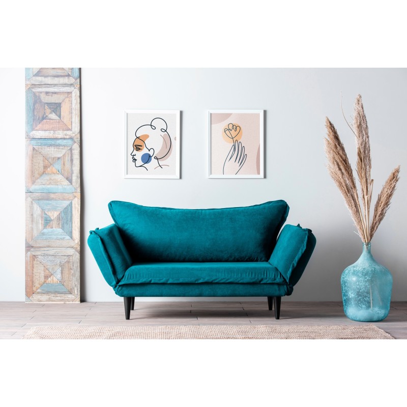 2-Seat Sofa-Bed Vino Daybed - Petrol Green GR124\01 Petrol Green