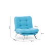 1-Seat Sofa Misa Solo - Turquoise Turquoise
