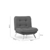 1-Seat Sofa Misa Solo - Grey Grey