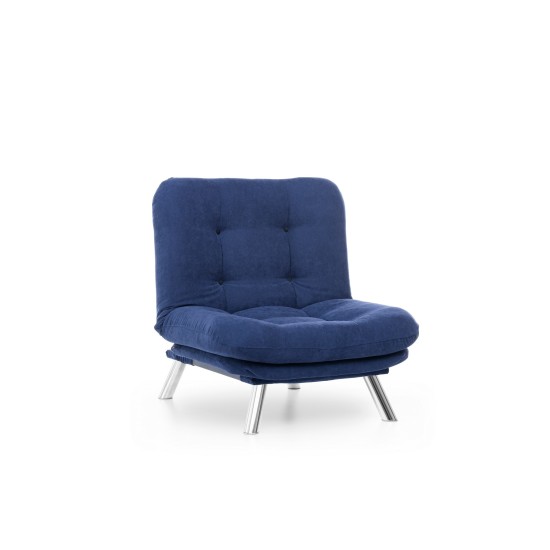 1-Seat Sofa Misa Solo - Navy Blue Navy Blue 1-Seat Sofa Misa Solo - Navy Blue Navy Blue