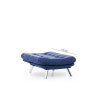 1-Seat Sofa Misa Solo - Navy Blue Navy Blue