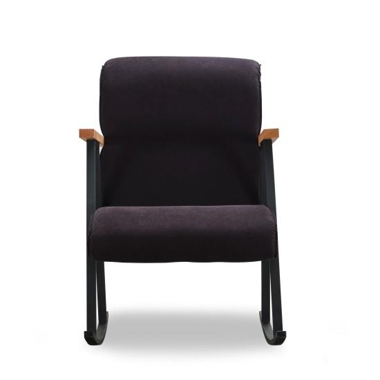 Rocking Chair Yoka - Black Black Atelier del Sofa Rocking Chair Yoka - Black Black