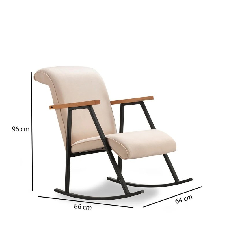 Atelier del Sofa Rocking Chair Yoka - Cream Cream