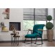 Rocking Chair Yoka - Petrol Blue Petrol Blue Atelier del Sofa Rocking Chair Yoka - Petrol Blue Petrol Blue