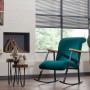 Rocking Chair Yoka - Petrol Blue Petrol Blue