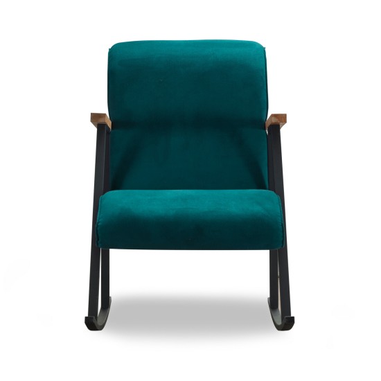 Rocking Chair Yoka - Petrol Blue Petrol Blue Atelier del Sofa Rocking Chair Yoka - Petrol Blue Petrol Blue