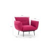 Wing Chair Jax Solo - Dark Red GR105 Dark Red