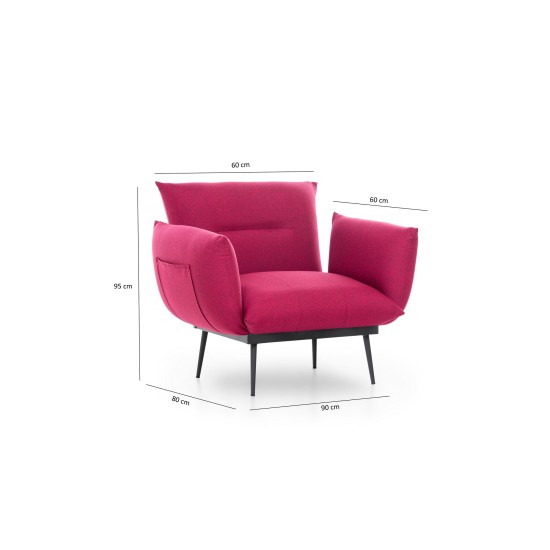 Wing Chair Jax Solo - Dark Red GR105 Dark Red Wing Chair Jax Solo - Dark Red GR105 Dark Red