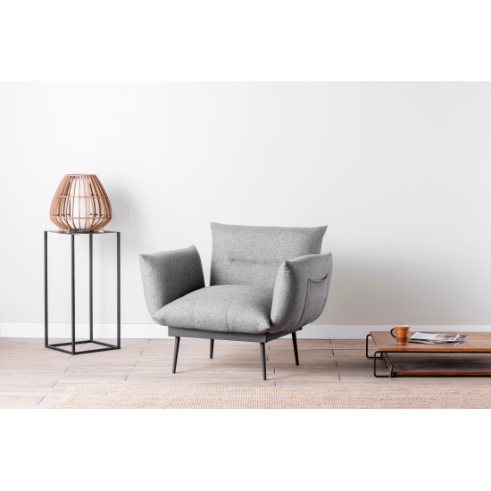 Wing Chair Jax Solo - Grey GR110 Grey Atelier del Sofa Wing Chair Jax Solo - Grey GR110 Grey