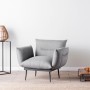 Wing Chair Jax Solo - Grey GR110 Grey