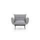 Wing Chair Jax Solo - Grey GR110 Grey Atelier del Sofa Wing Chair Jax Solo - Grey GR110 Grey