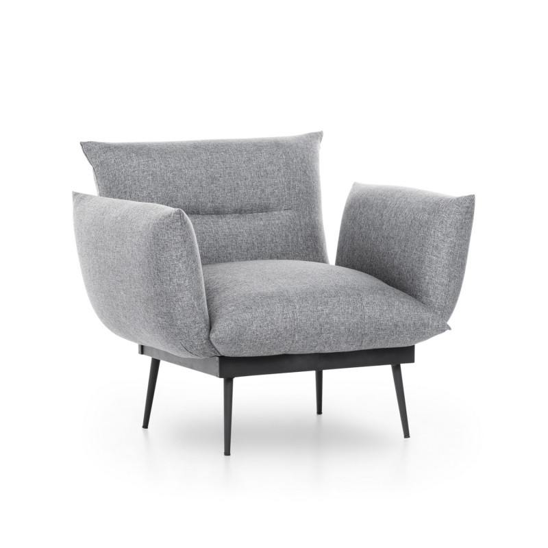 Atelier del Sofa Wing Chair Jax Solo - Grey GR110 Grey