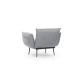 Wing Chair Jax Solo - Grey GR110 Grey Atelier del Sofa Wing Chair Jax Solo - Grey GR110 Grey