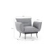 Wing Chair Jax Solo - Grey GR110 Grey Atelier del Sofa Wing Chair Jax Solo - Grey GR110 Grey