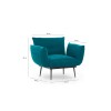 Wing Chair Jax Solo - Petrol Green GR124 Petrol Green