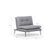 Wing Chair Martin Solo - Grey GR110 Grey