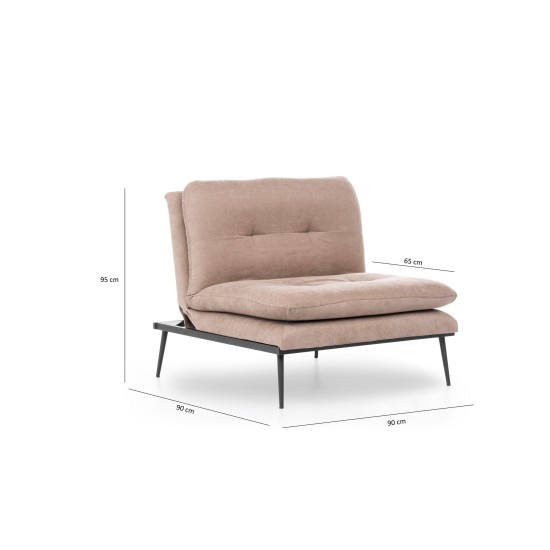 Wing Chair Martin Solo - Mink GR121 Mink Wing Chair Martin Solo - Mink GR121 Mink