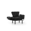 Πολυθρόνα Nitta - Χρώμα Μαύρο - 95x70x85εκ