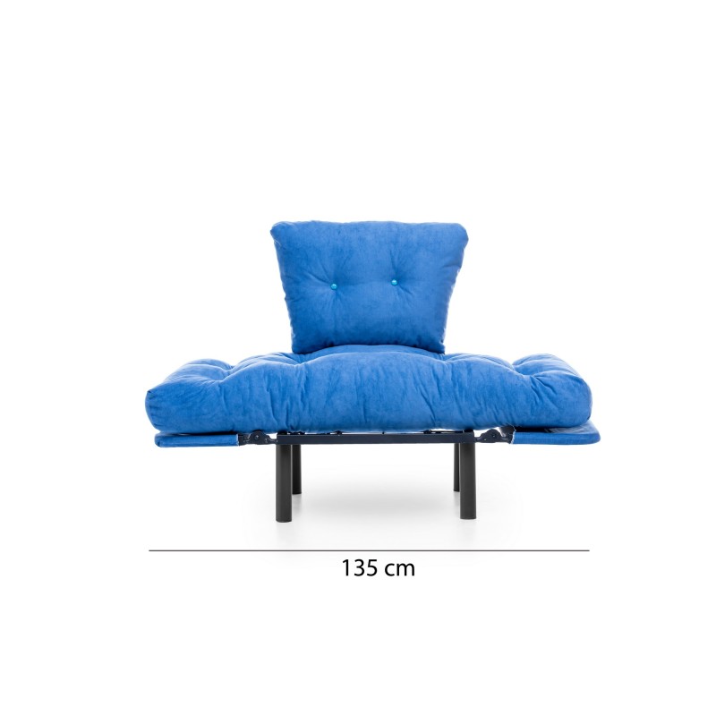 Πολυθρόνα Nitta - Χρώμα Μπλε - 95x70x85εκ