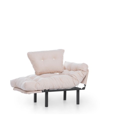 Πολυθρόνα Nitta - Χρώμα Cream - 95x70x85εκ