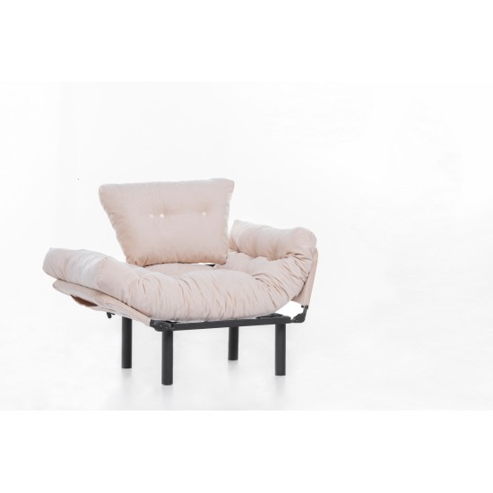Πολυθρόνα Nitta - Χρώμα Cream - 95x70x85εκ