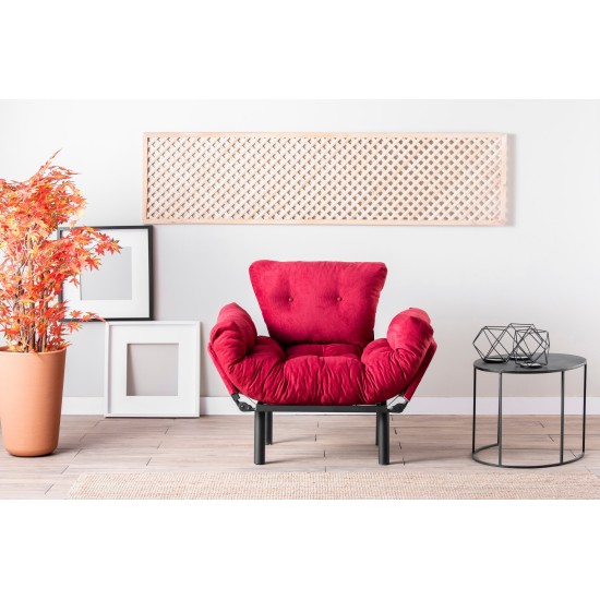 Πολυθρόνα Nitta - Χρώμα Maroon - 95x70x85εκ Πολυθρόνα Nitta - Χρώμα Maroon - 95x70x85εκ